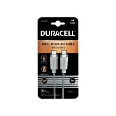 DURACELL 1M LIGHTNING CABLE BLACK C-C Şarj Kabloları